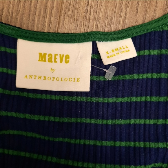 Anthropologie Maeve Flores  Striped Rayon Pullover dress - Picture 8 of 11